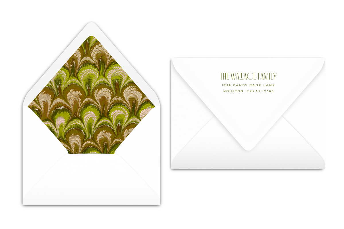 Chartreuse Joy, Peace &amp; Love Marble Card