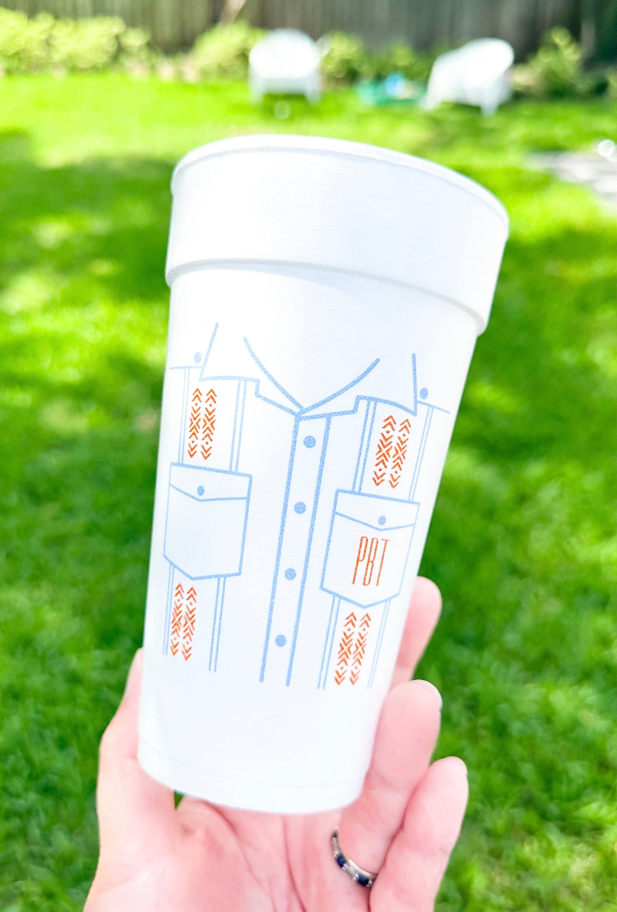 Guayabera Styrofoam Cups