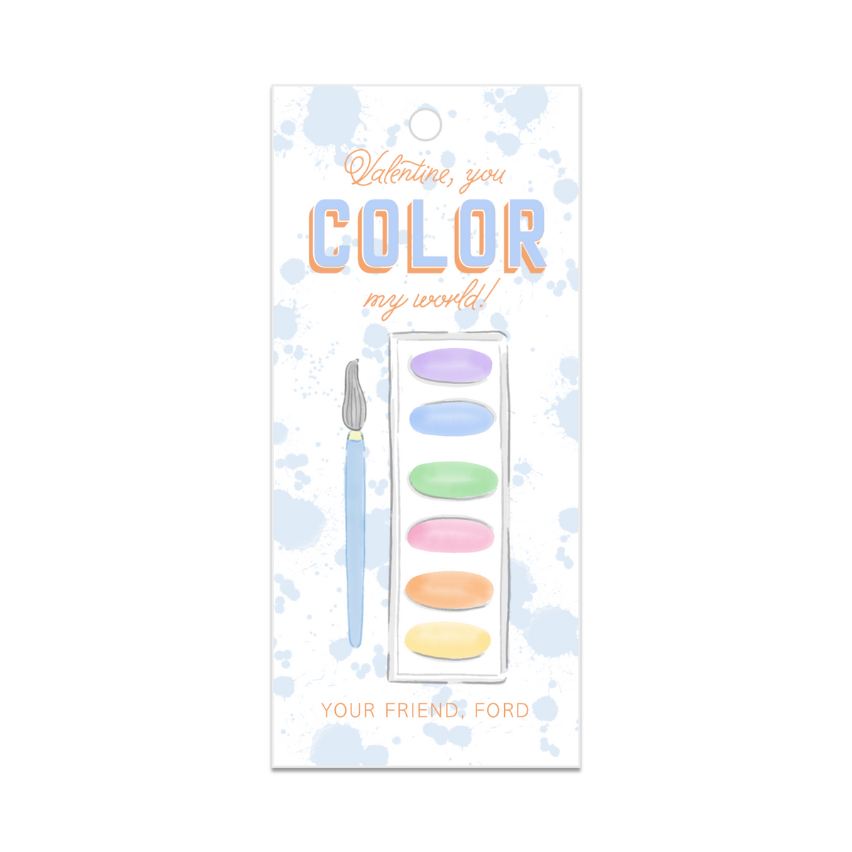 Color My World Valentines - Pastels