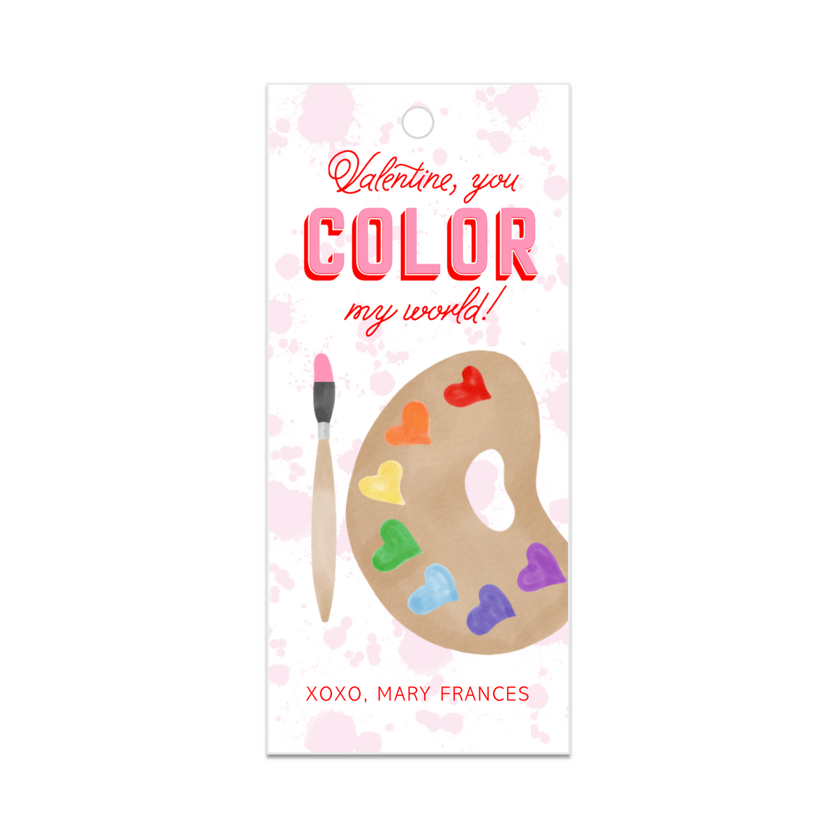 Color My World Valentines - Brights