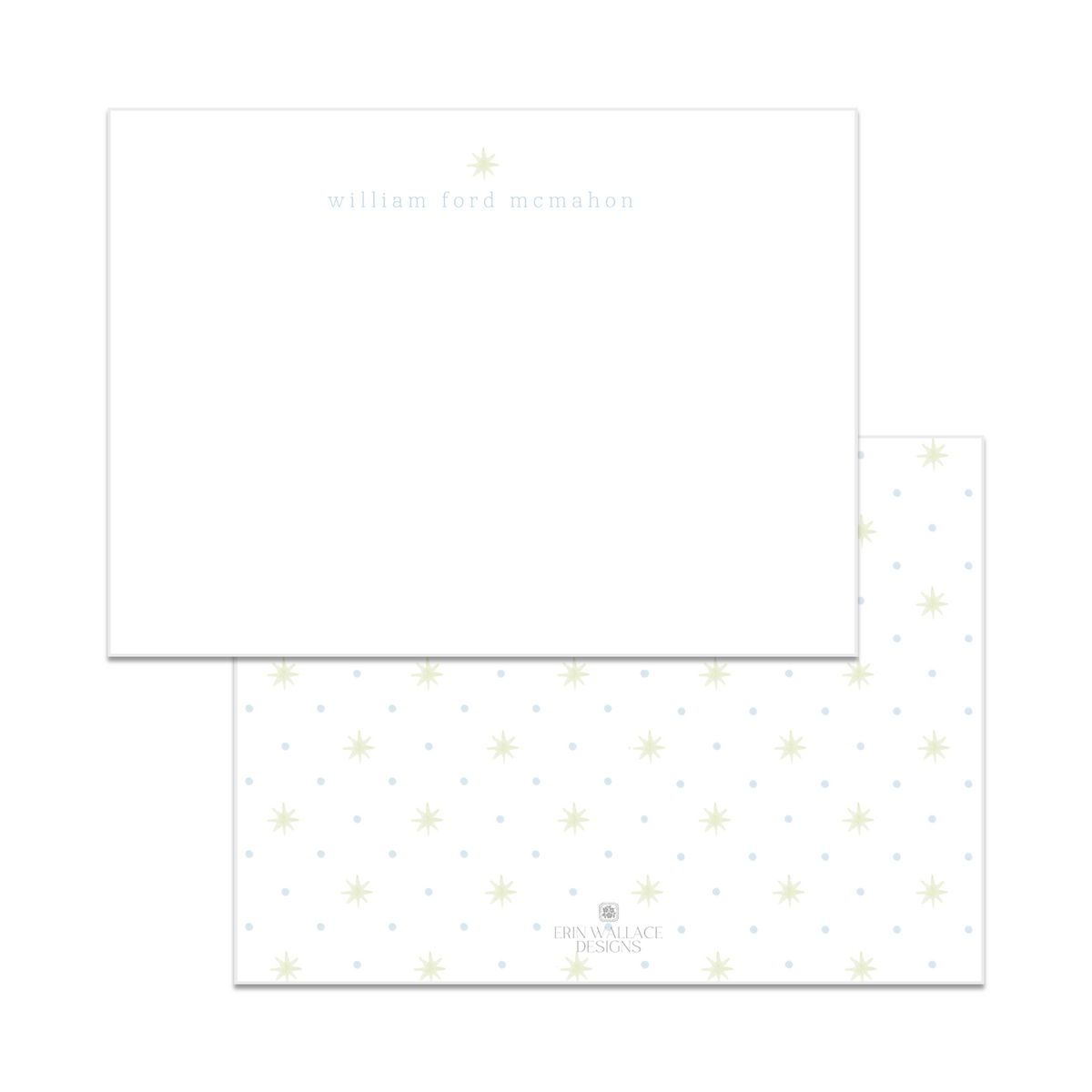 Boys Soft Stars + Spots Note Cards