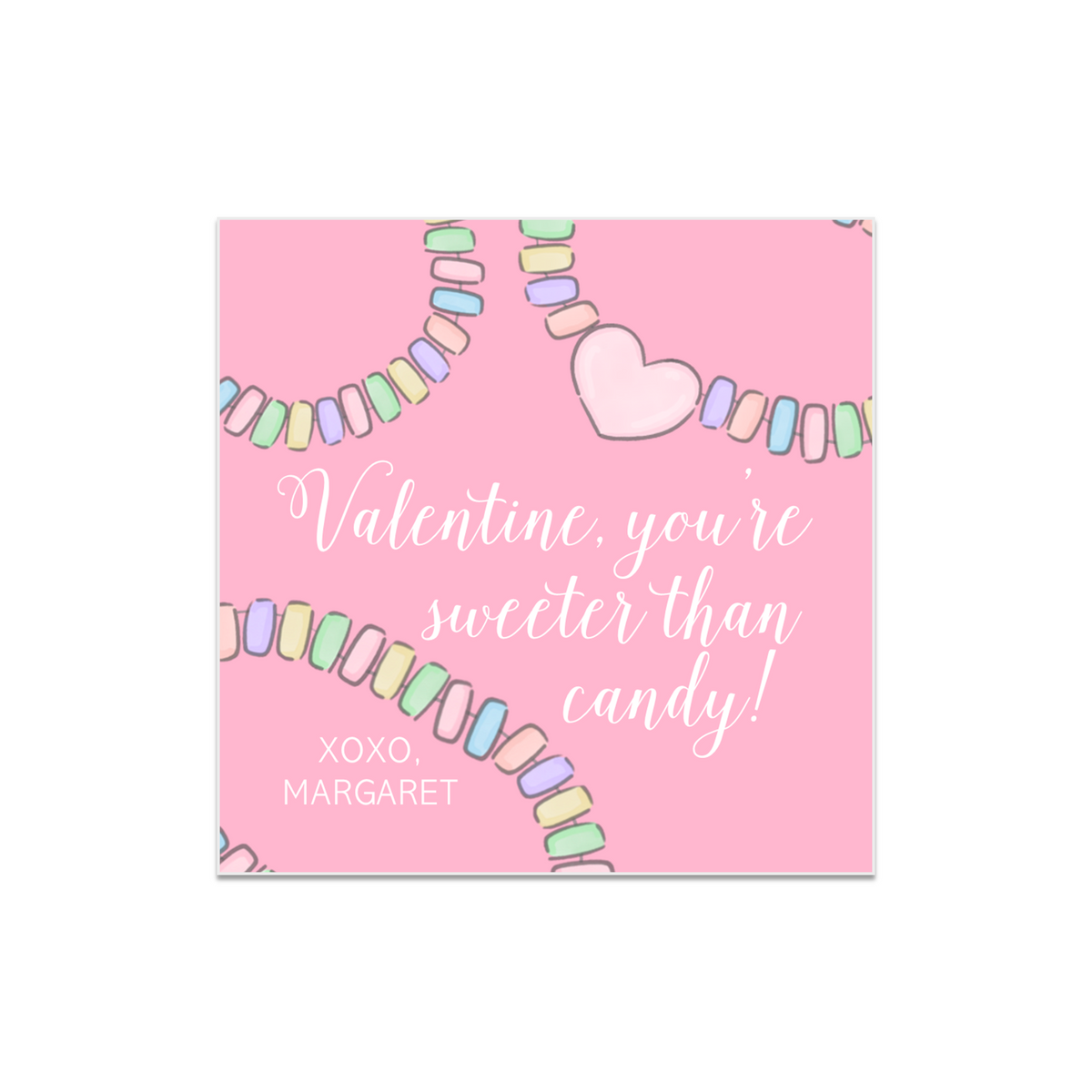 Candy Jewelry Valentines STICKERS