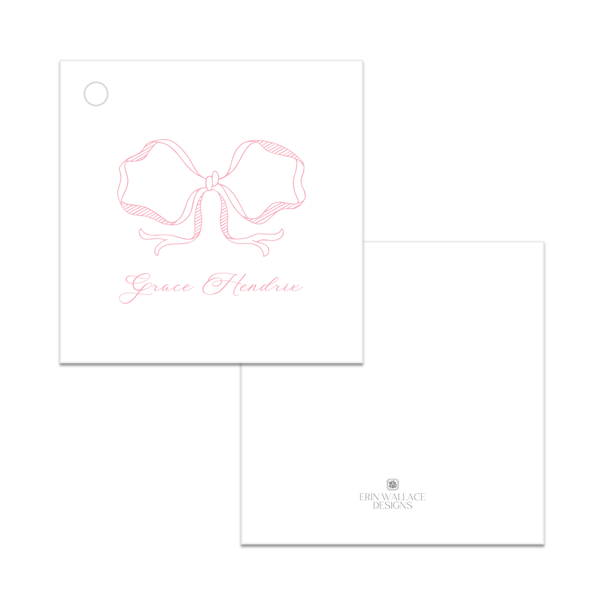 Girls Bow Enclosure Cards or Gift Tags