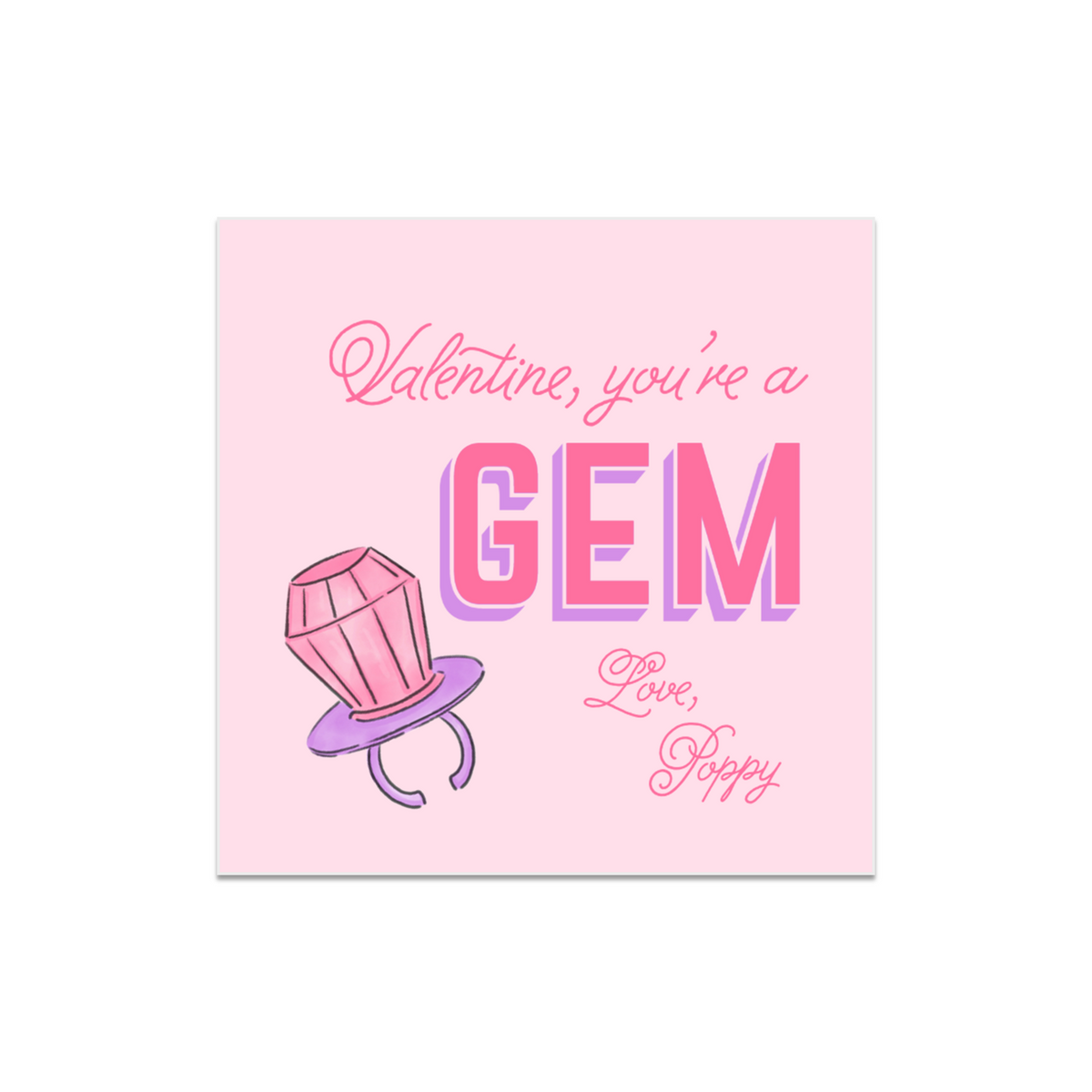 You&#39;re A Gem Valentines STICKERS