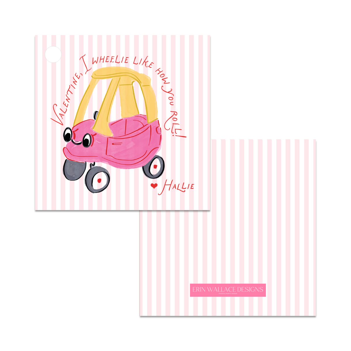 Cozy Car Valentines - Pink