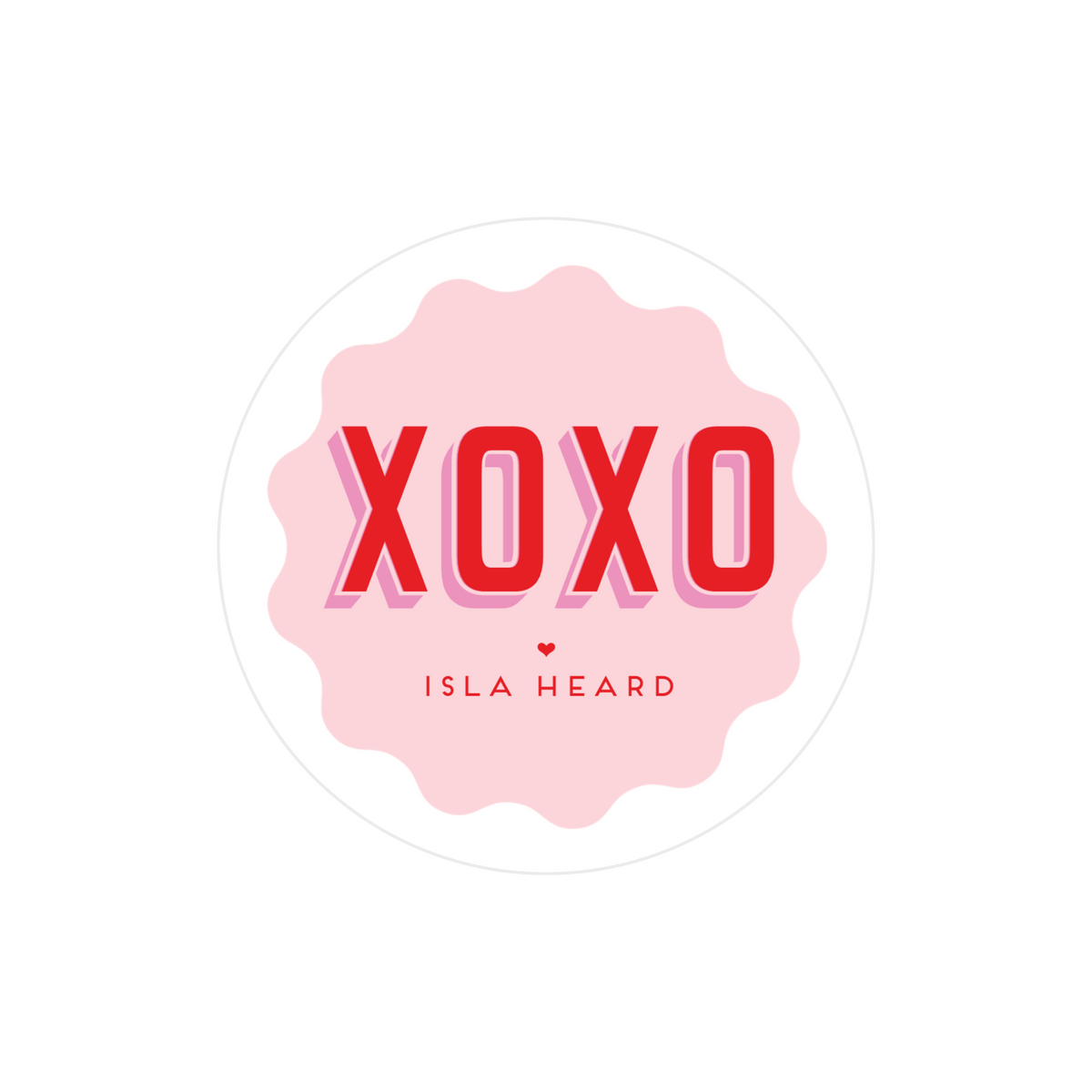 XOXO Valentines STICKERS