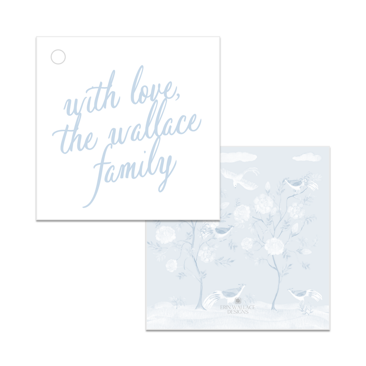 Chinoiserie + Calligraphy Enclosure Cards or Gift Tags