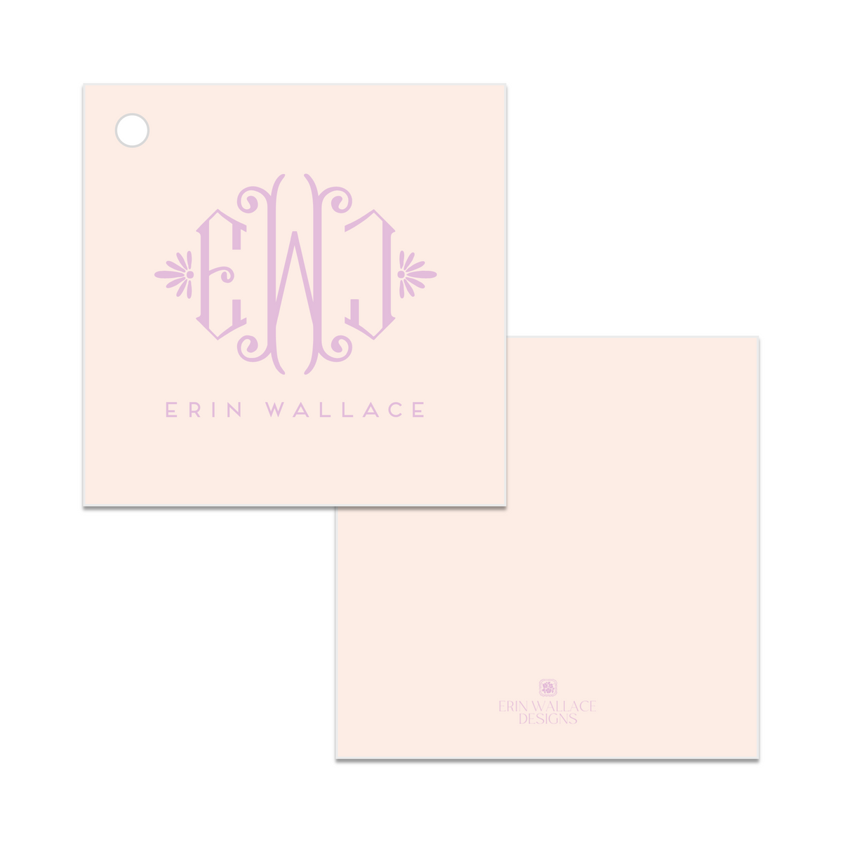 3-Letter Monogram Enclosure Cards or Gift Tags