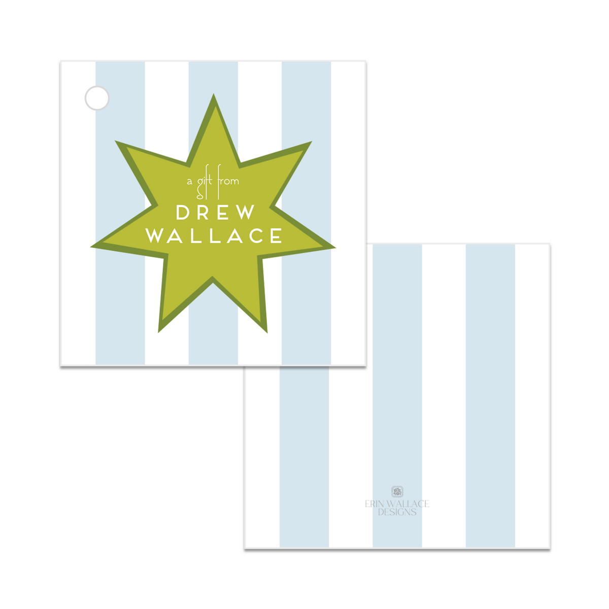 Boys Starburst &amp; Stripes Enclosure Cards or Gift Tags