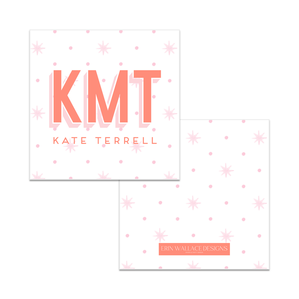 Layered Font &amp; Soft Stars + Spots Enclosure Cards or Gift Tags