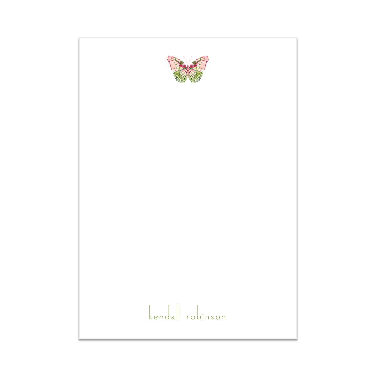 Watercolor Butterfly Notepad