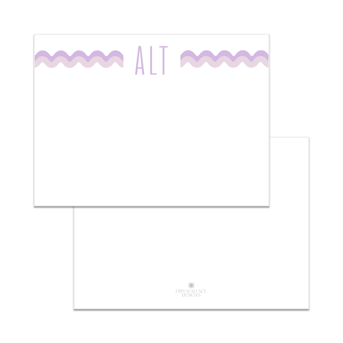 Rick Rack Flat Note Cards