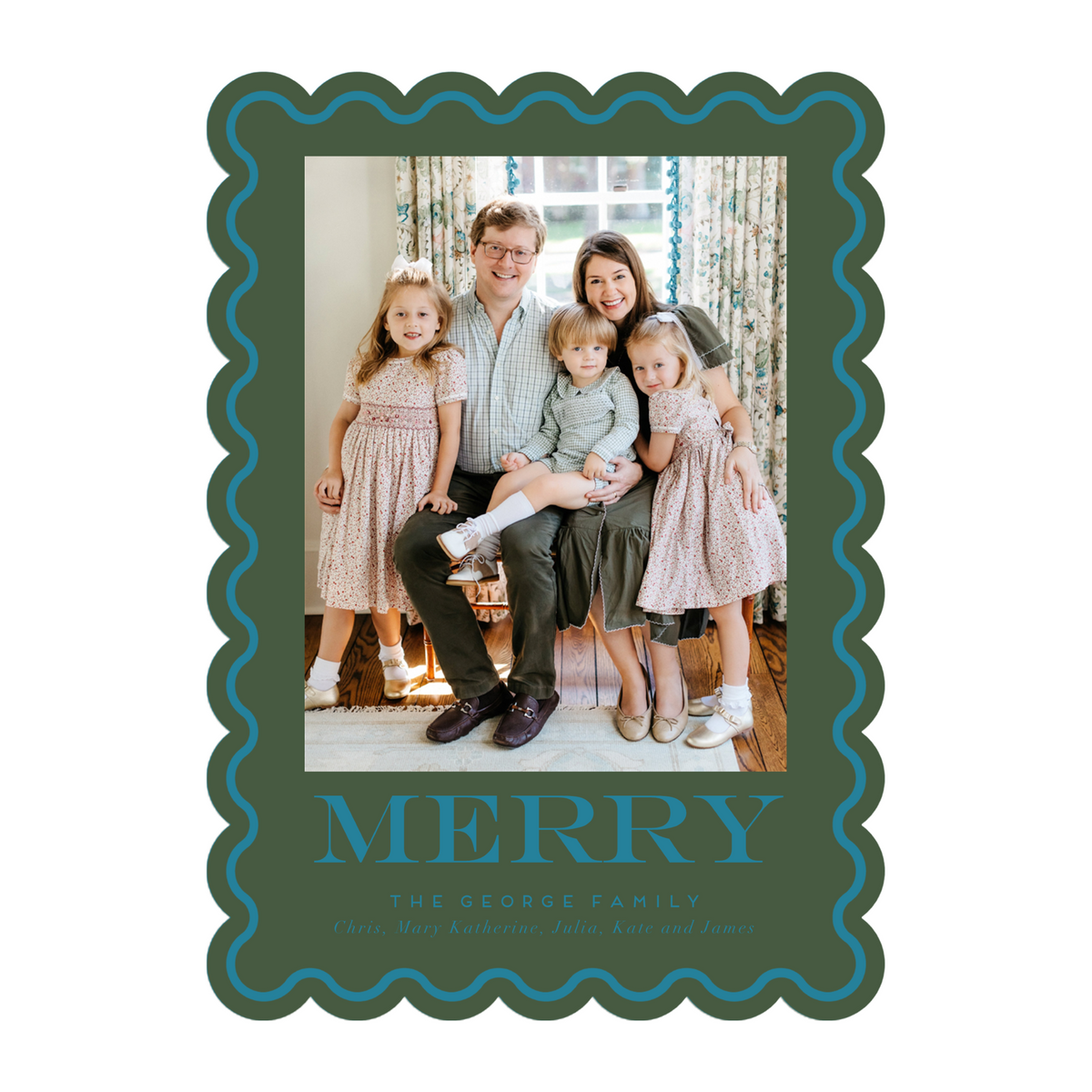 MERRY Scallop Card
