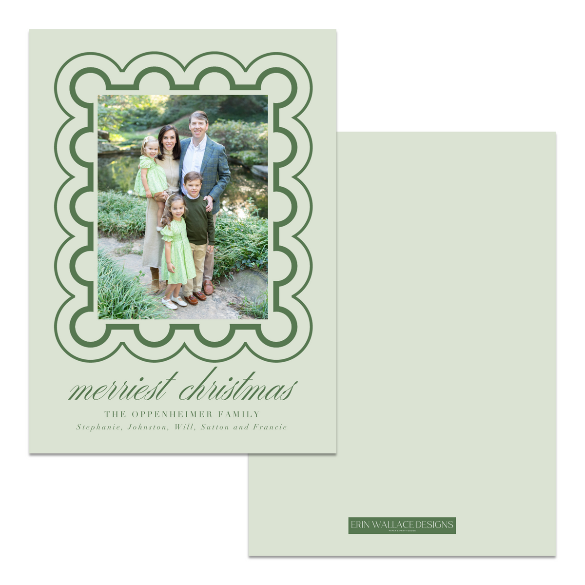 Scallop Frame Card