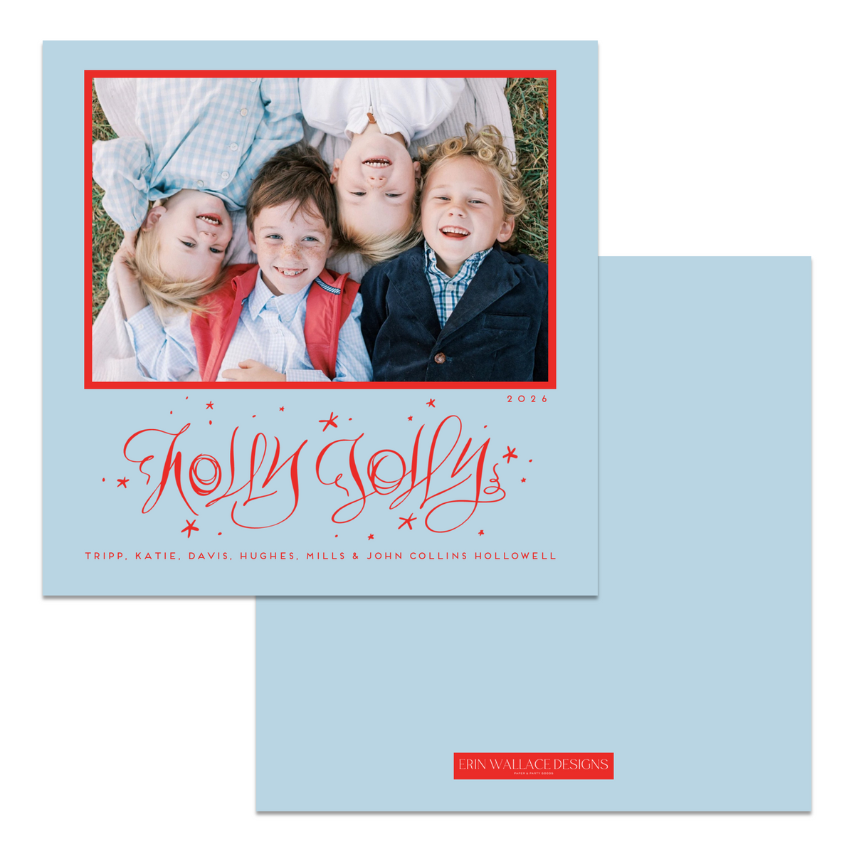 Holly Jolly Square Card