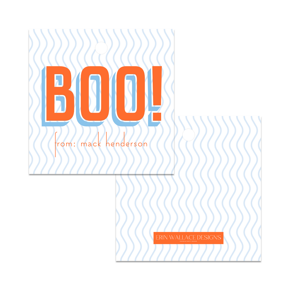 Boys Wavy Boo Tag