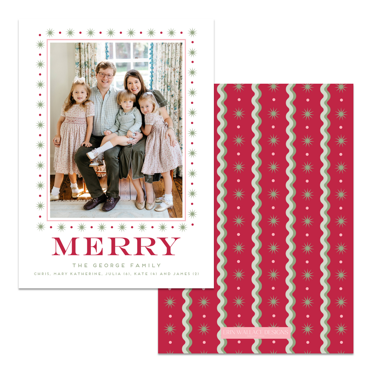Berry Rick Rack Card