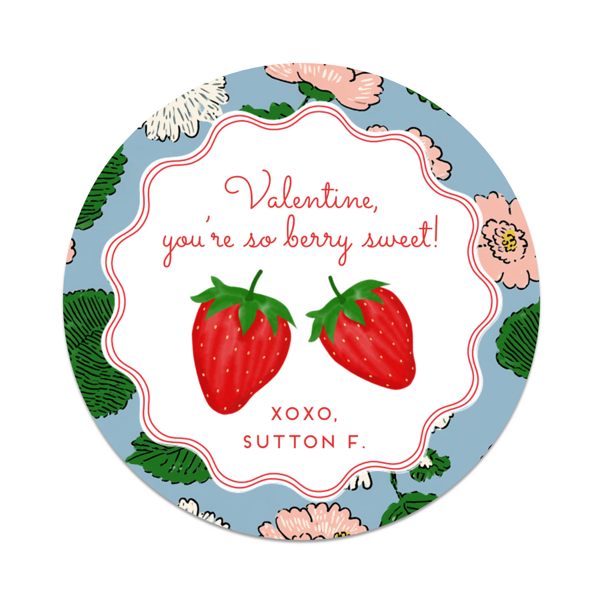 Berry Sweet Valentines Stickers