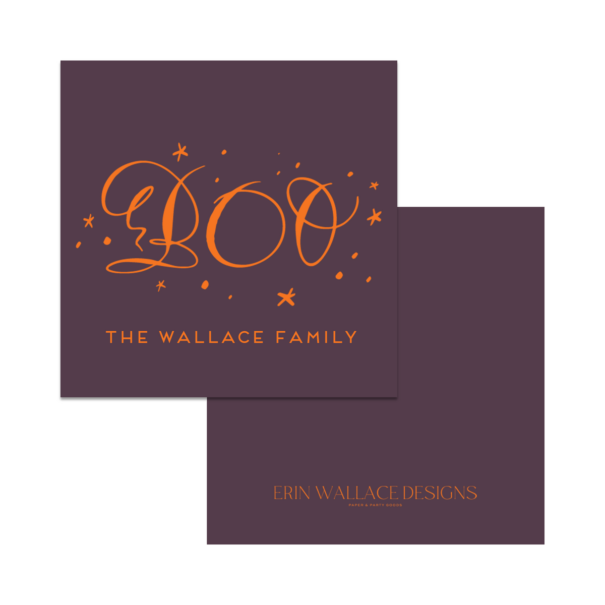 Boo Calligraphy Tag