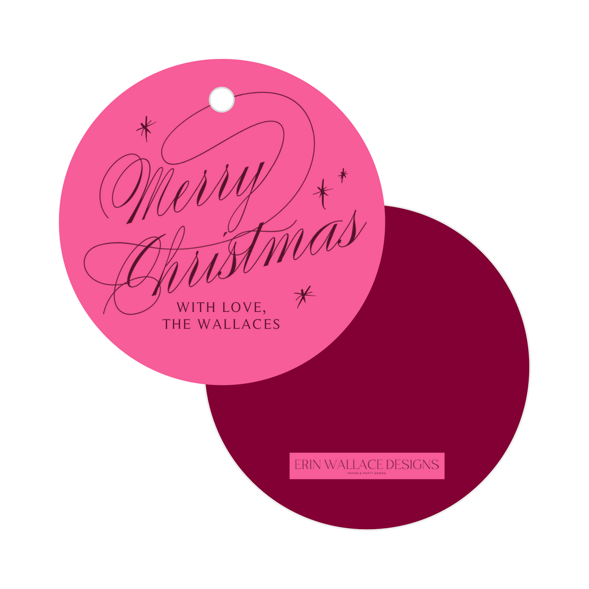 Christmas Two-Tone Gift Tag