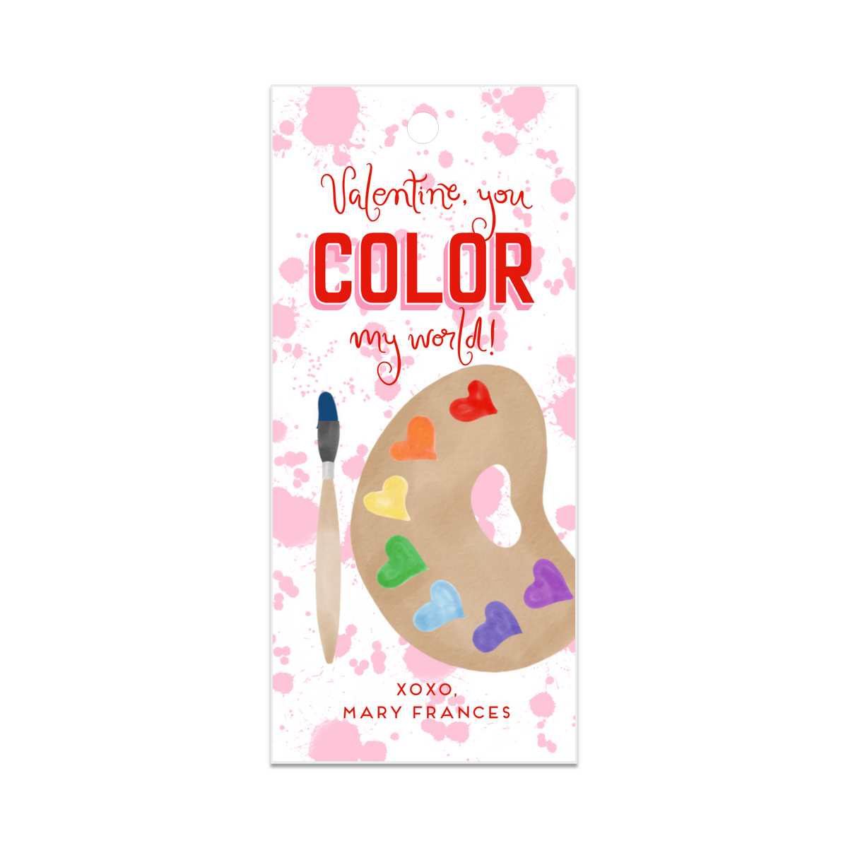 Watercolor Paint Valentines