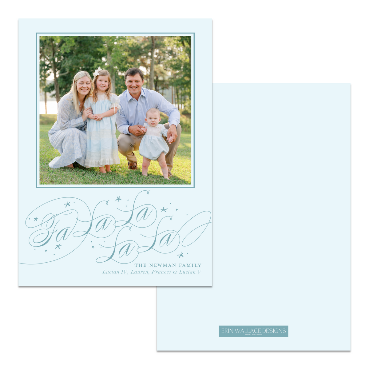Fa La La Calligraphy Card