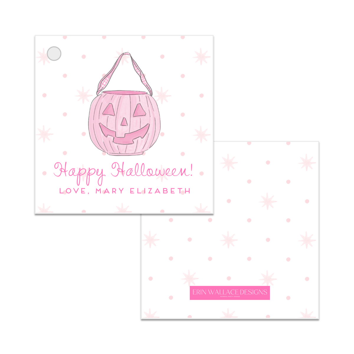 Girls Sweet Pumpkin Tag