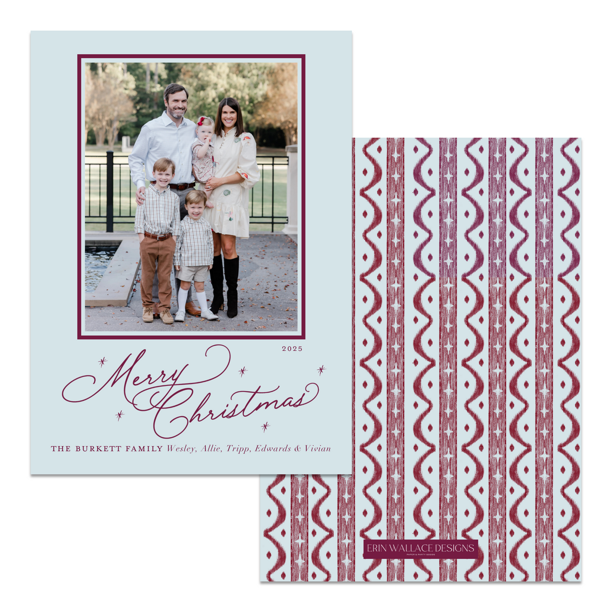 Glory to God Ikat Stripe Card