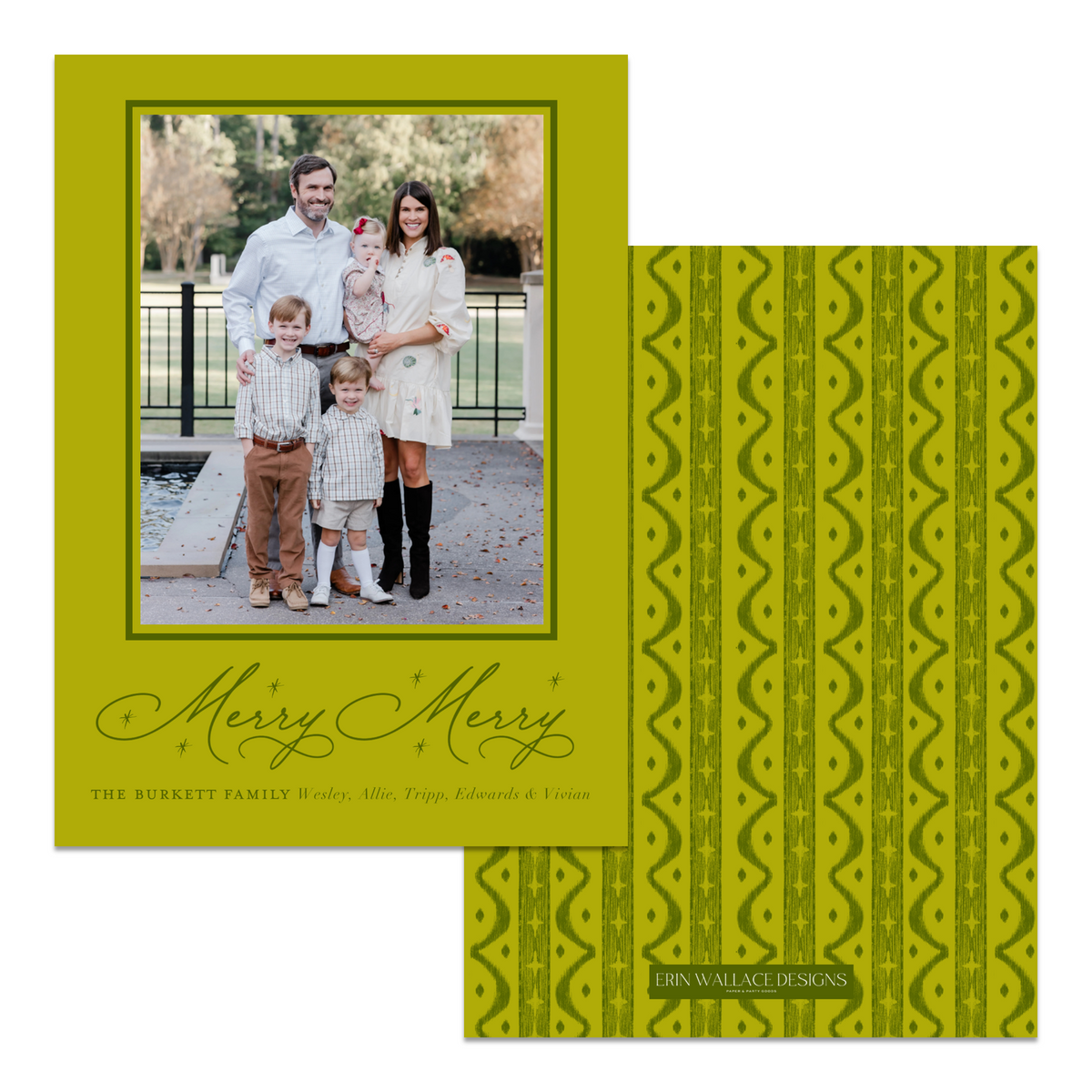 Glory to God Ikat Stripe Card