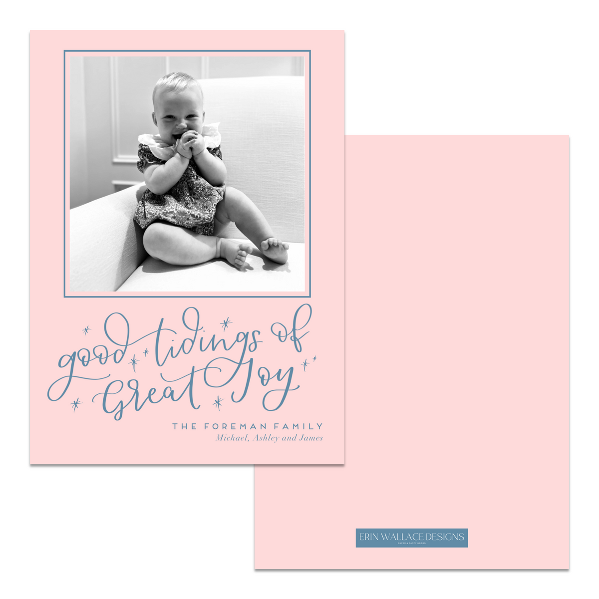 Good Tidings Calligraphy Card