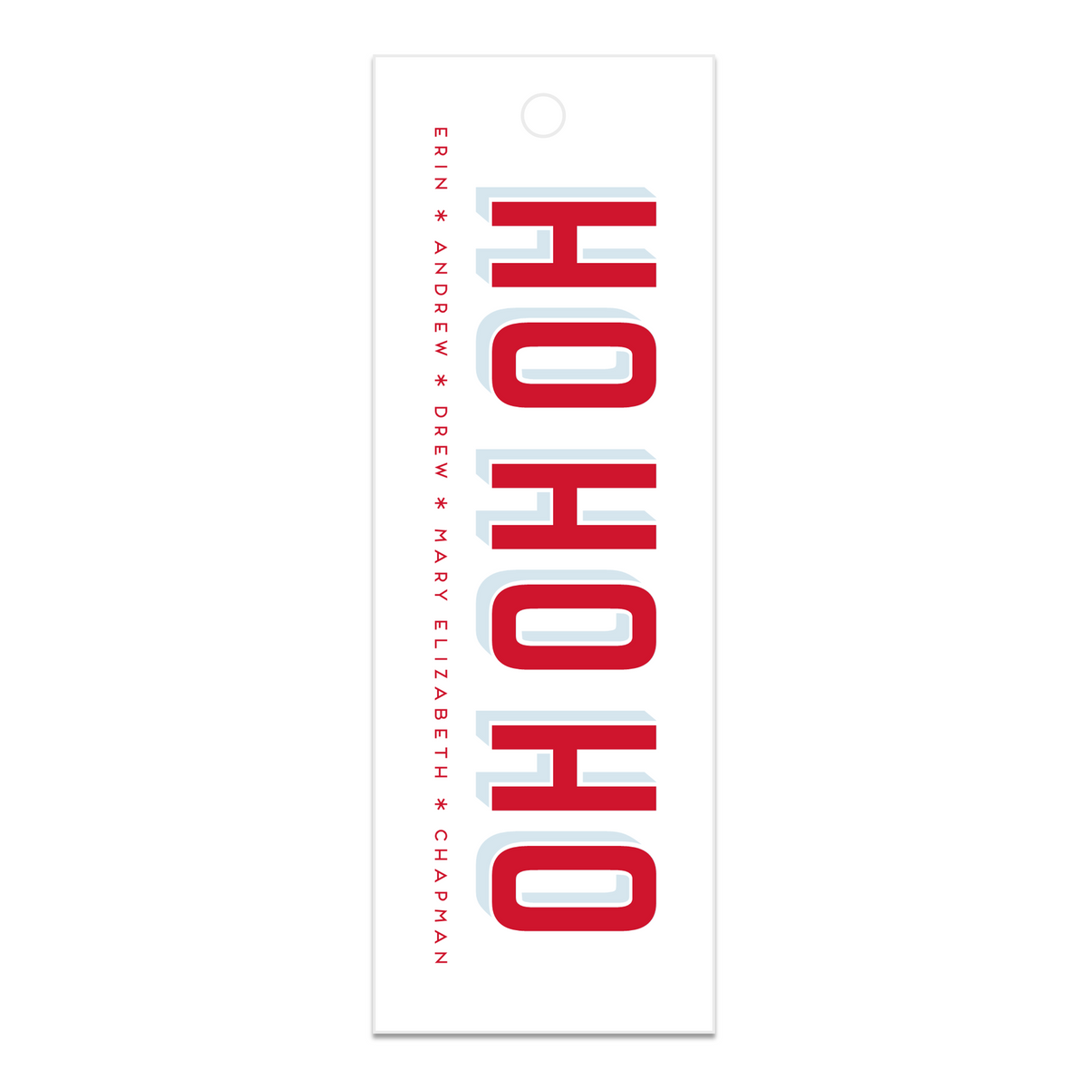 HO HO HO Family Gift Tag