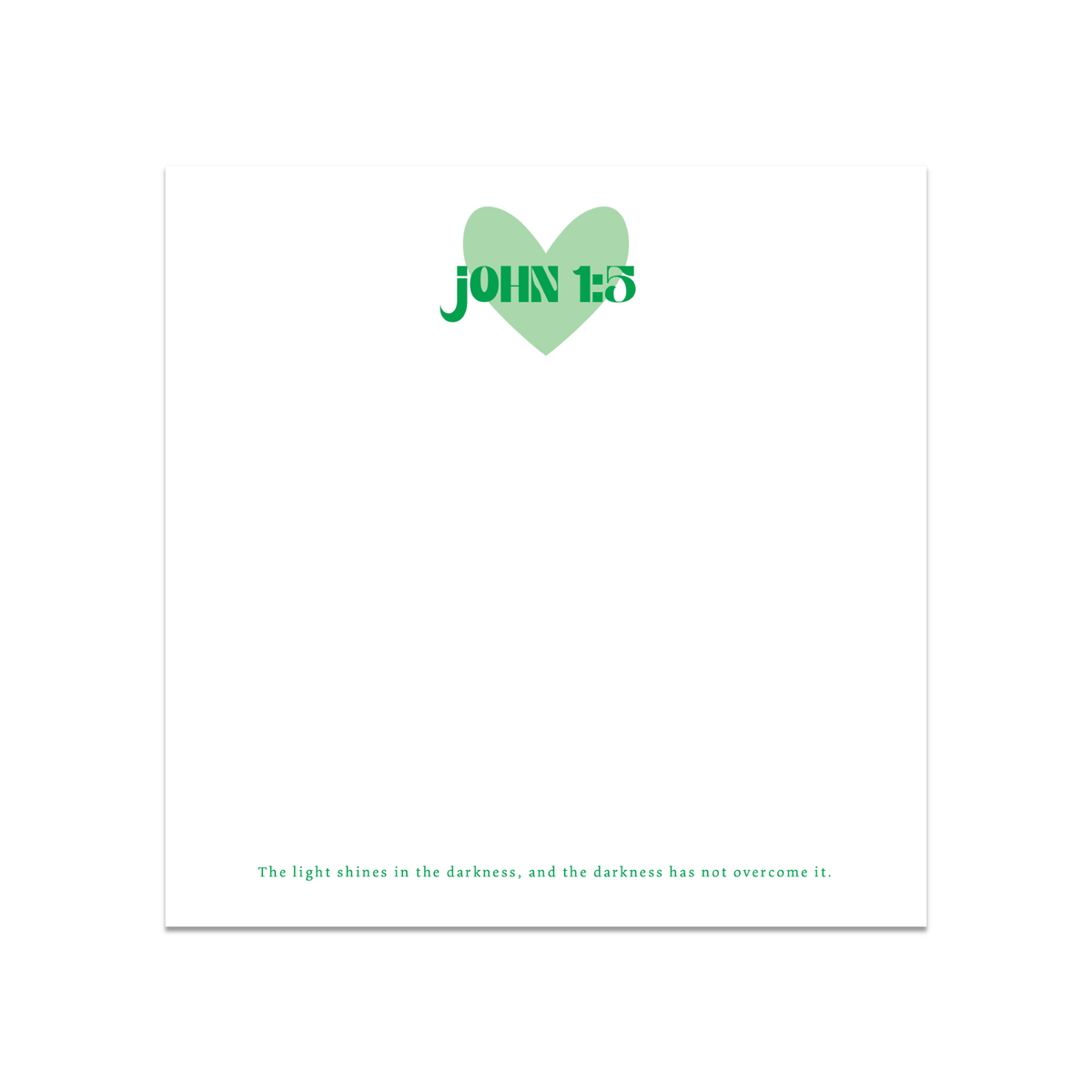 John 1:5 Notepad