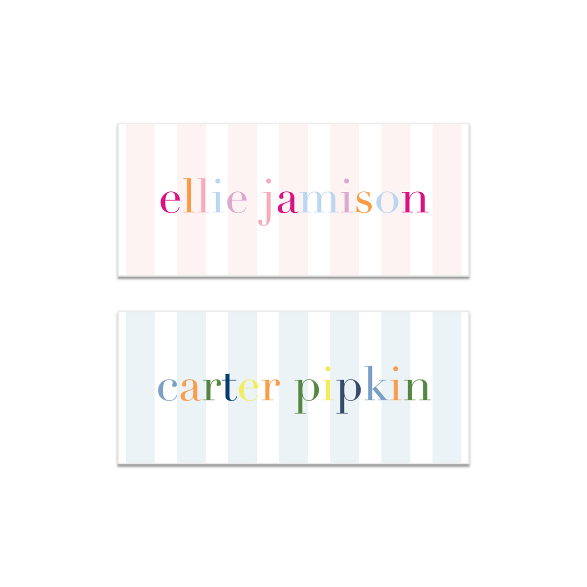 Multi + Stripes Labels