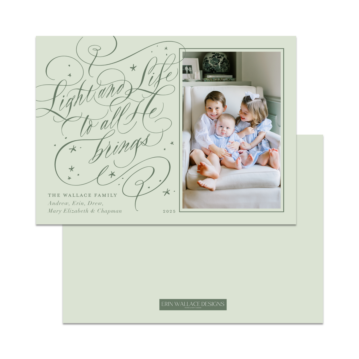 Light &amp; Life Calligraphy Card