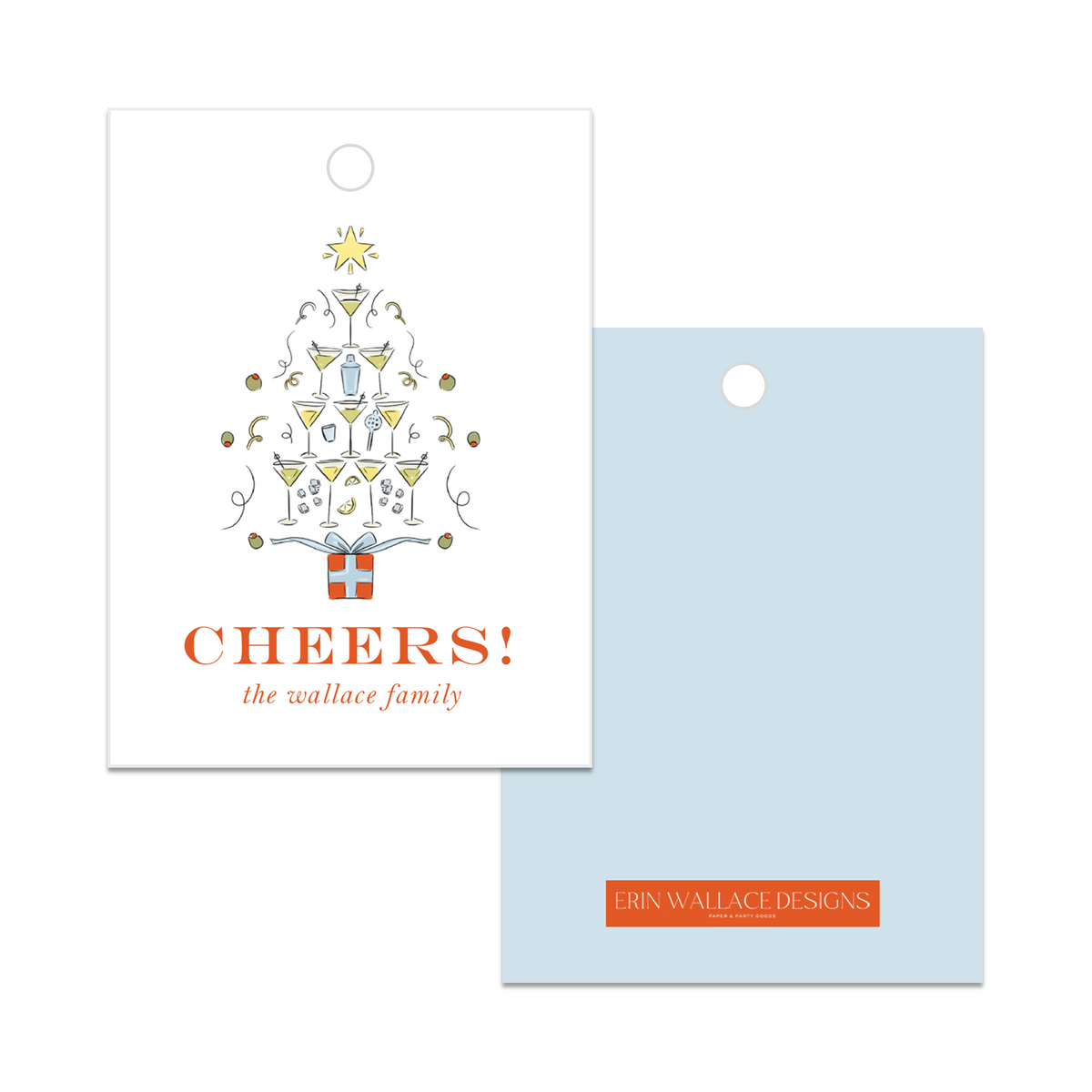 Martini Tree Gift Tag