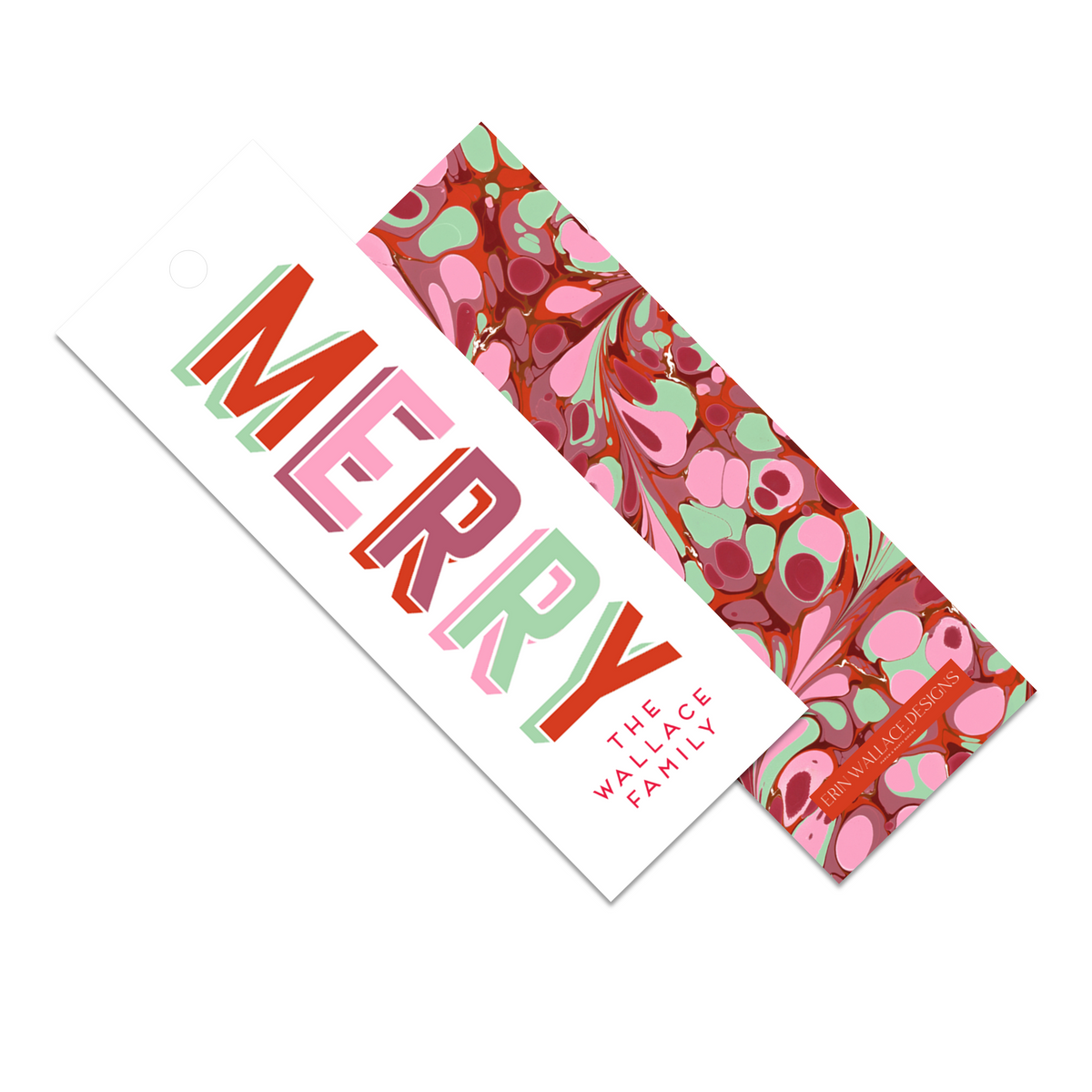 Merry Multi Marble Gift Tag