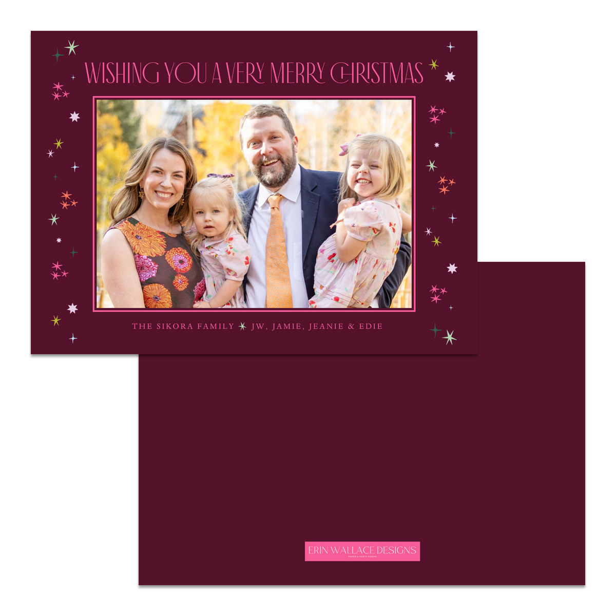 Very Merry Multi Stars Card