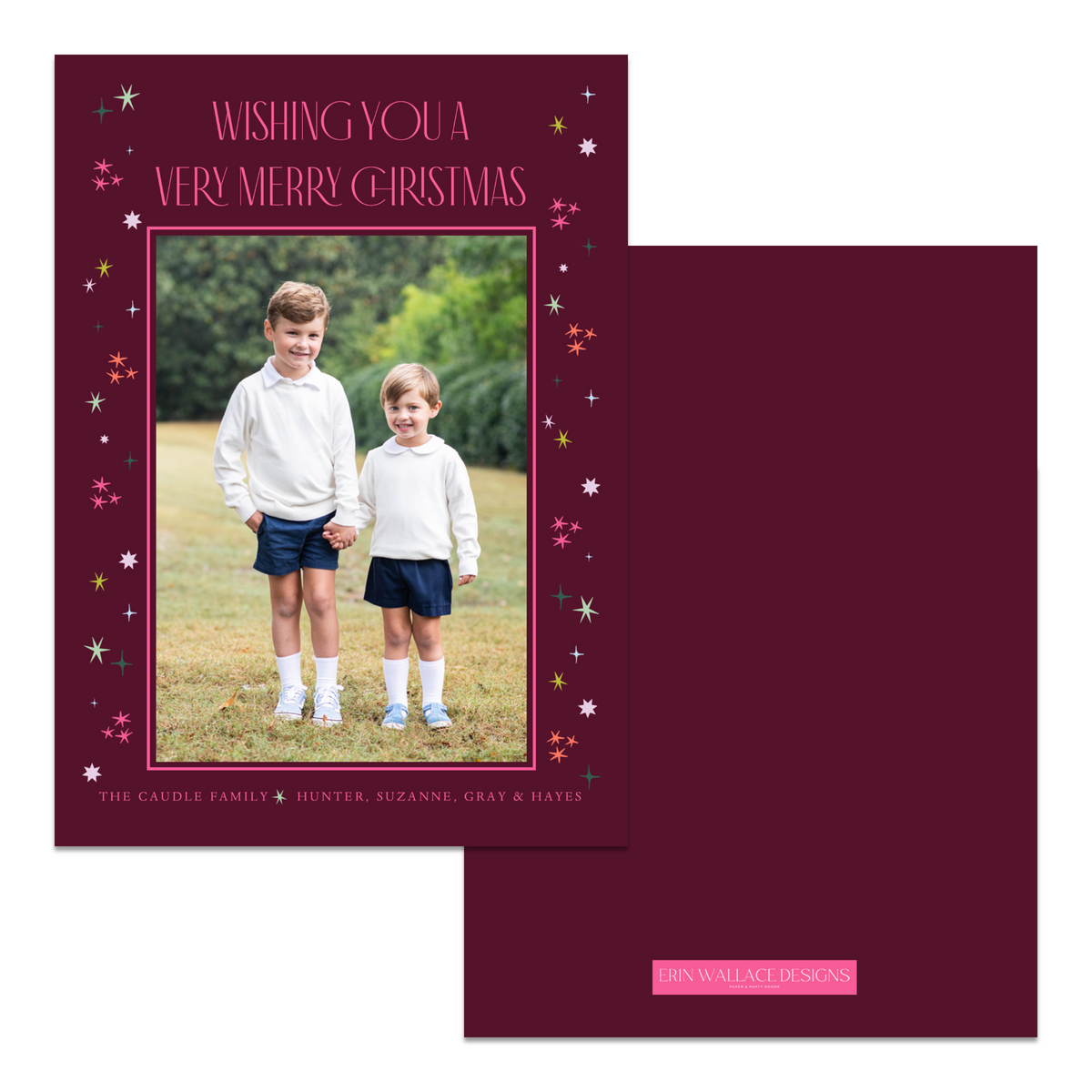 Very Merry Multi Stars Card