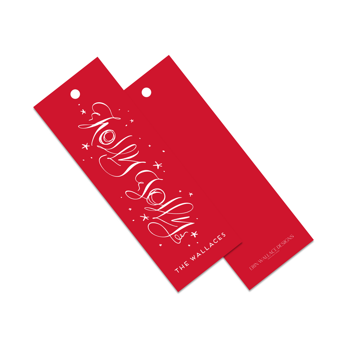 Holly Jolly Calligraphy Gift Tag