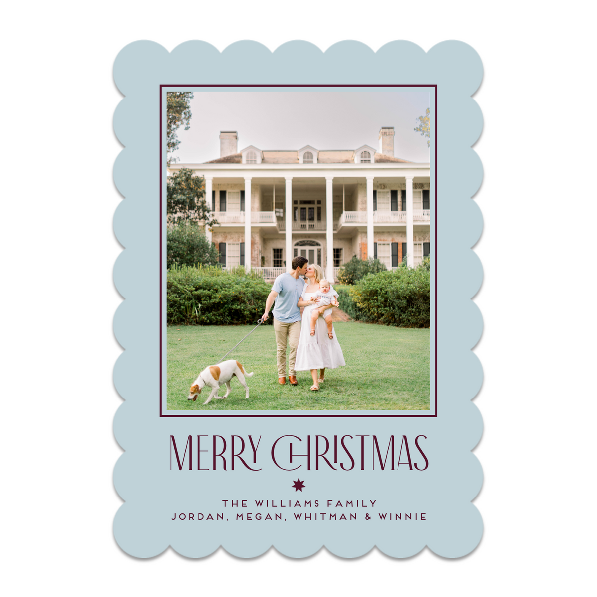Scalloped Simple Starburst Card
