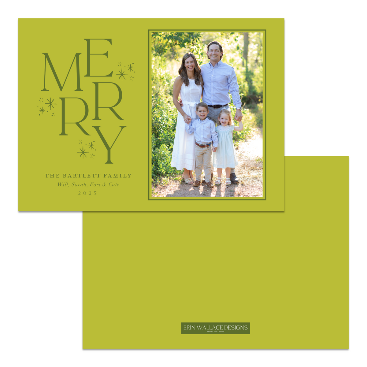 Stacked MERRY Card