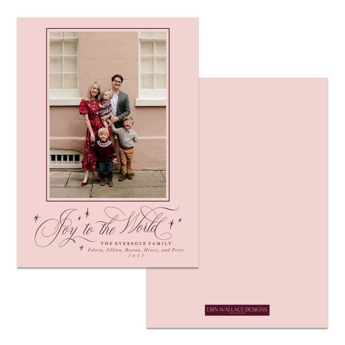 Joy to the World Calligraphy Card