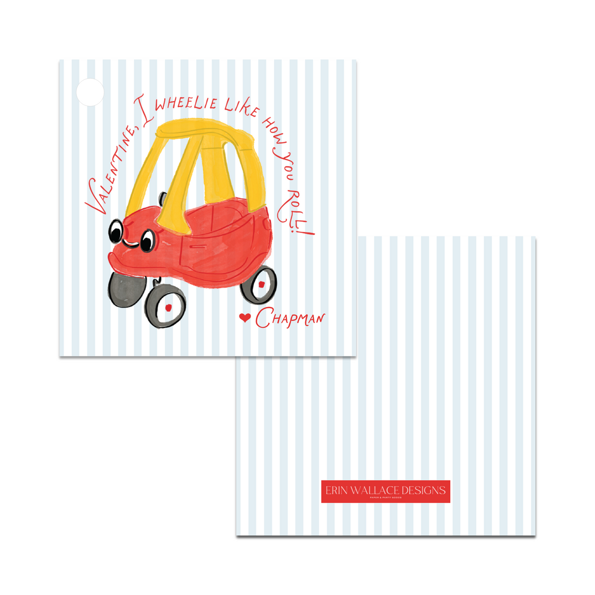 Cozy Car Valentines - Blue