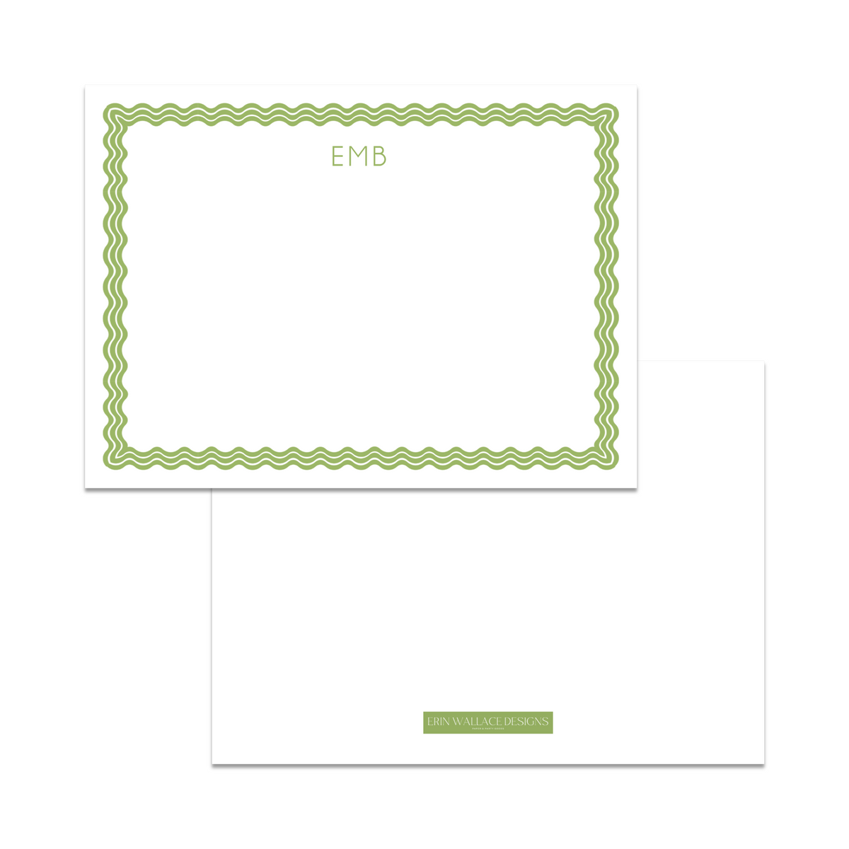 Stripey Wave Flat Note Cards