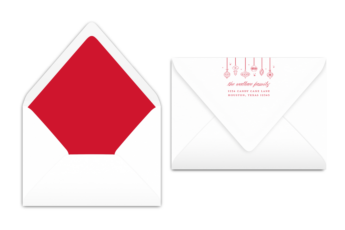 Wavy Hanging Ornaments Card