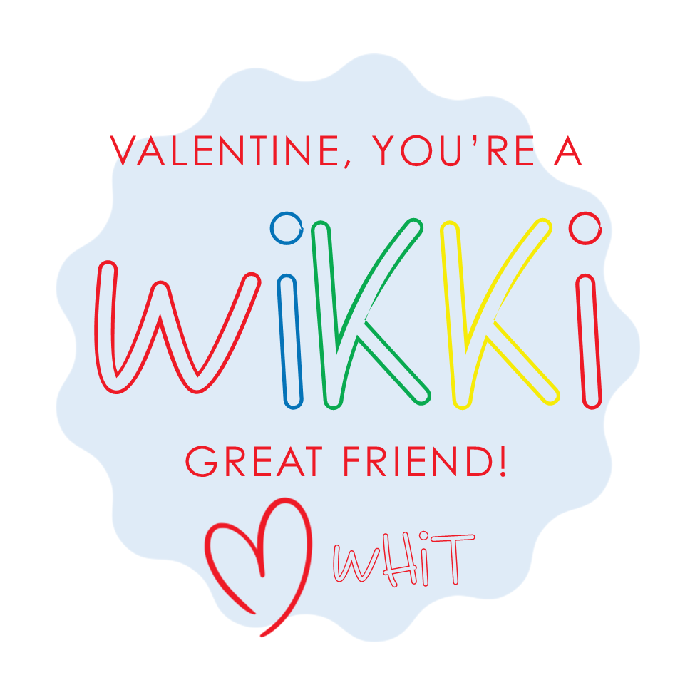 Boys Wiki Stix Valentines Stickers