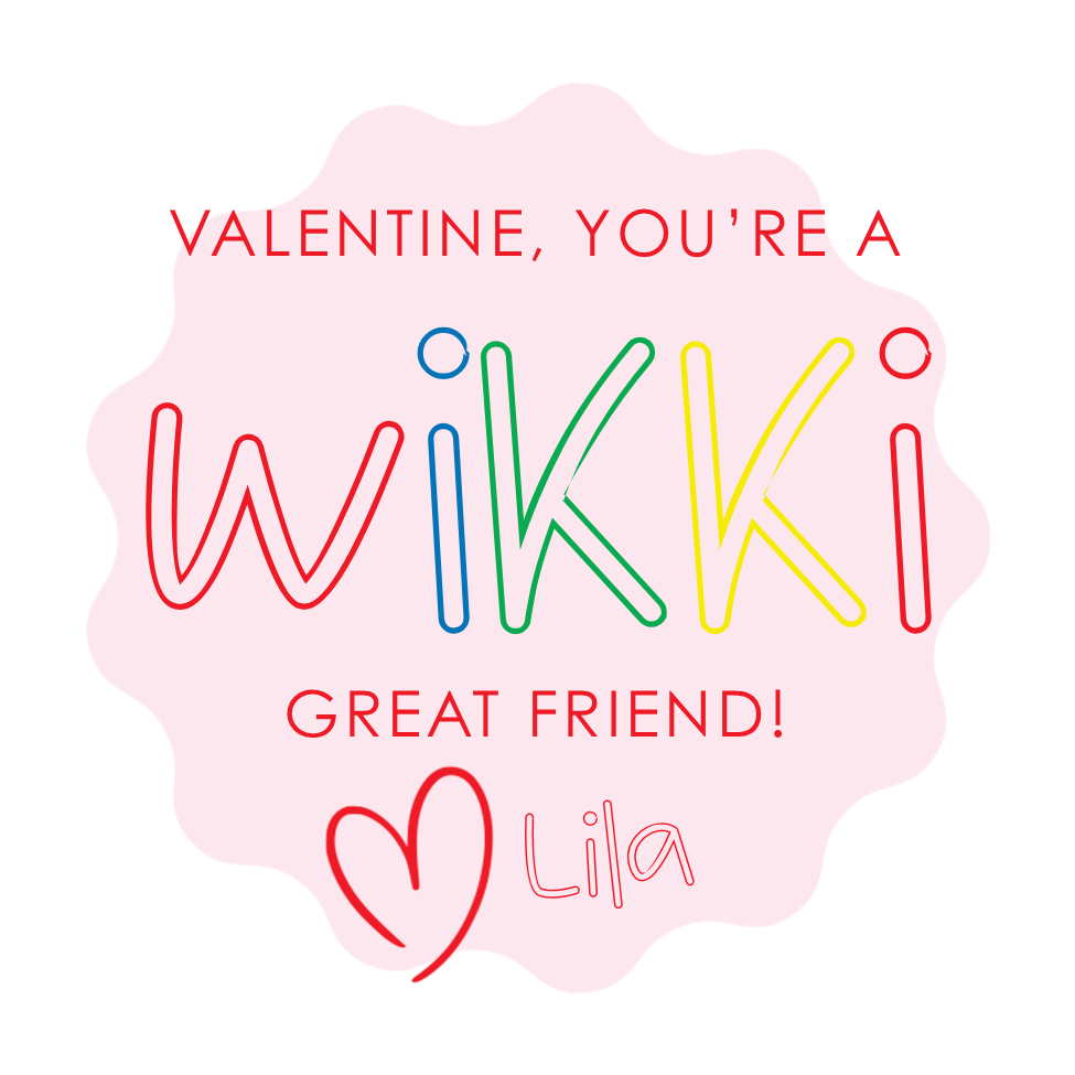 Girls Wiki Stix Valentines Stickers