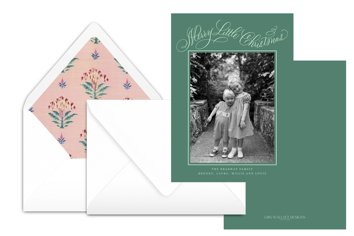 Premium Collection Merry Little Christmas Calligraphy Card