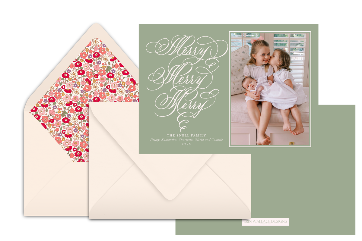 Premium Collection Merry Merry Merry Card