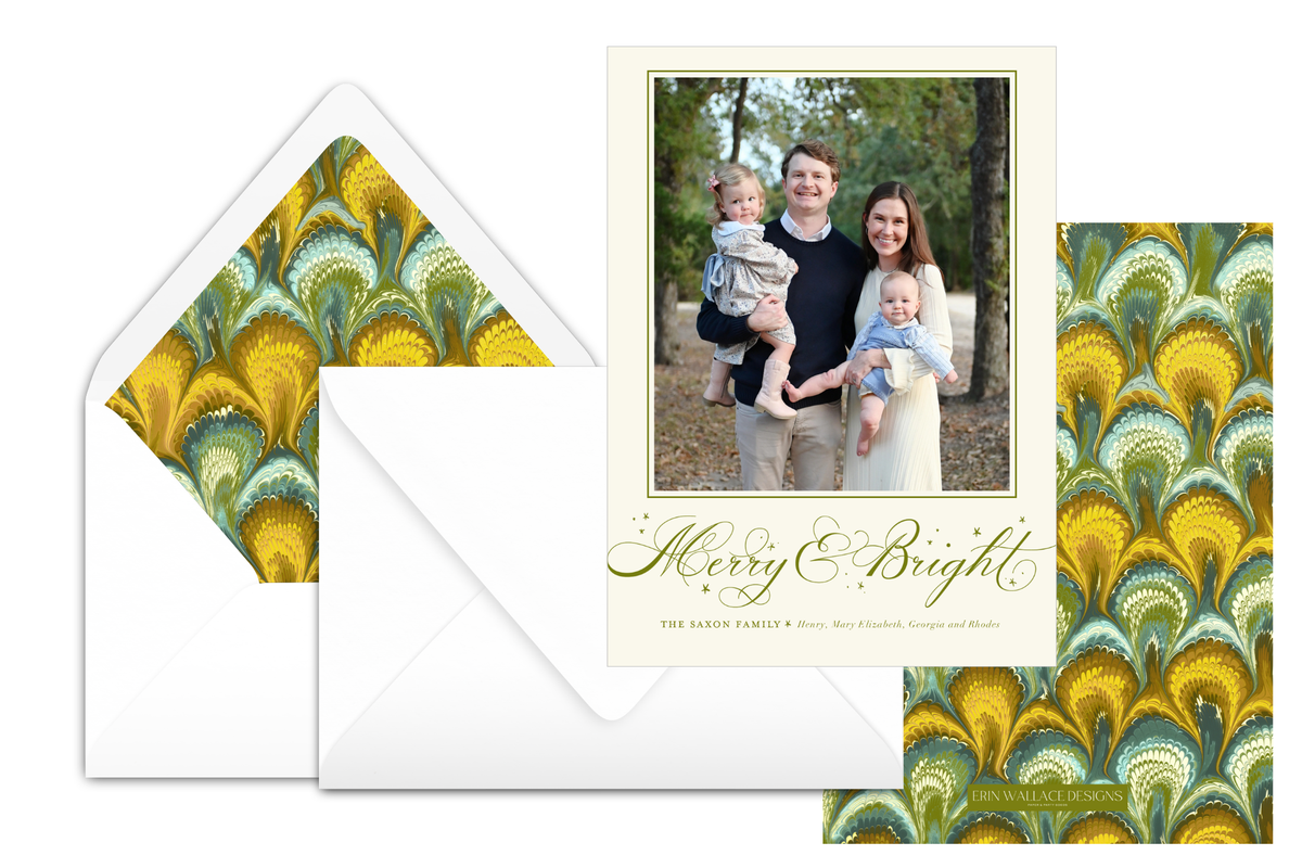 Premium Collection Merry & Bright Marble Card